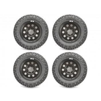 Wheel & Tyre Set (4) 265/60R18 Steel Modular Rims
